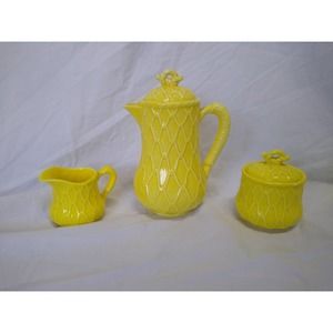 Schmidt design folio yellow cable rope design teaset- German